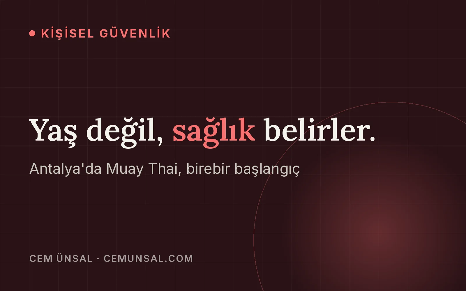 Antalya'da Muay Thai Dersine Nasıl Başlanır · Yaş değil, sağlık belirler.