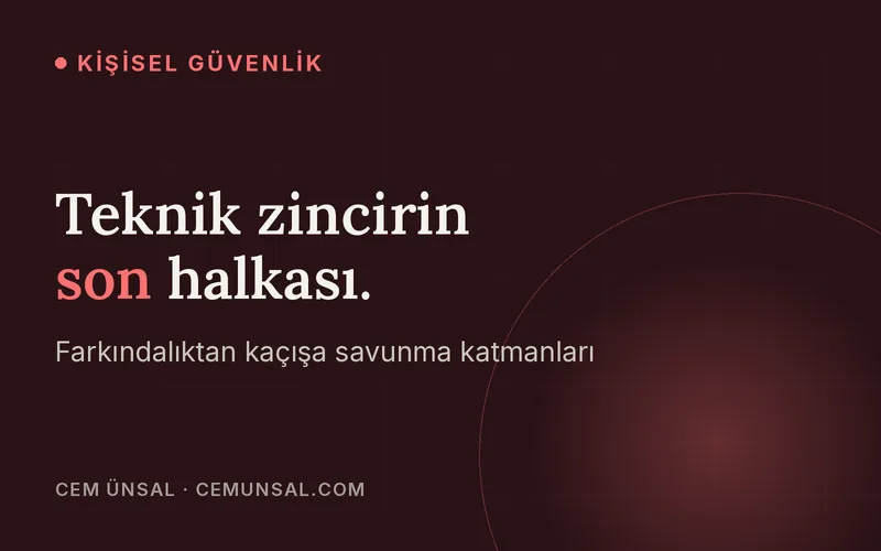 En Etkili Öz Savunma Yöntemleri Gerçekte Nedir · Teknik zincirin son halkası.